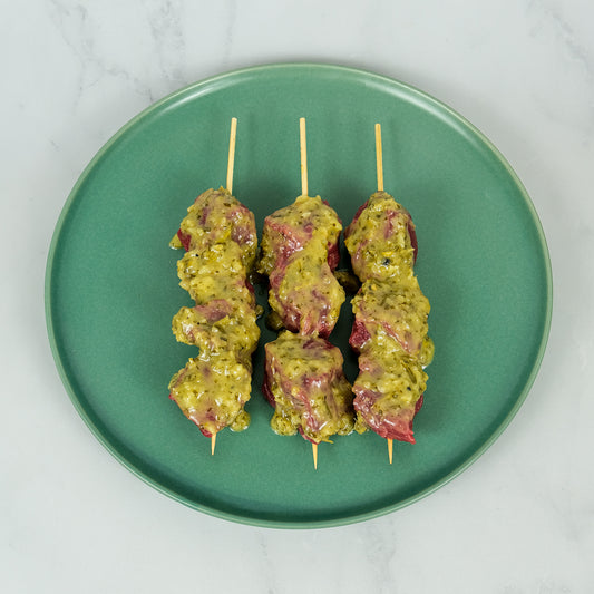 Lamb Skewer. Berties Butcher.