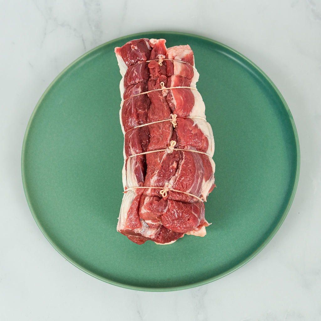 Rolled Lamb Loin Roast. Berties Butcher.