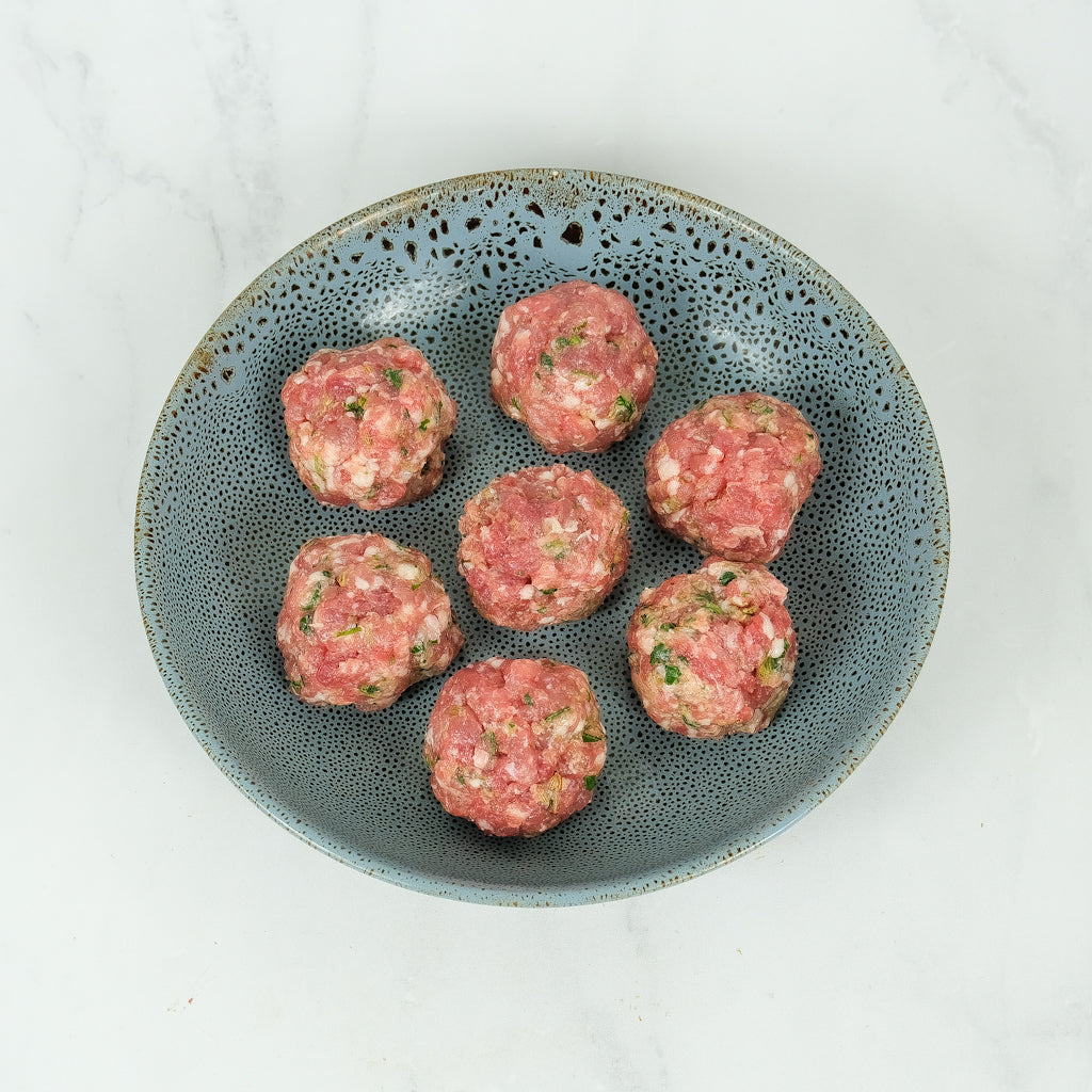 Pork & Fennel Meatball. Berties Butcher.