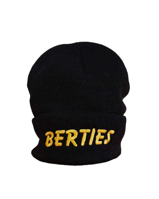 Black Beanie. Berties Butcher.