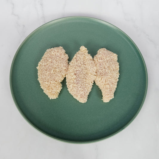 Chicken Tenderloin Schnitzel. Berties Butcher.