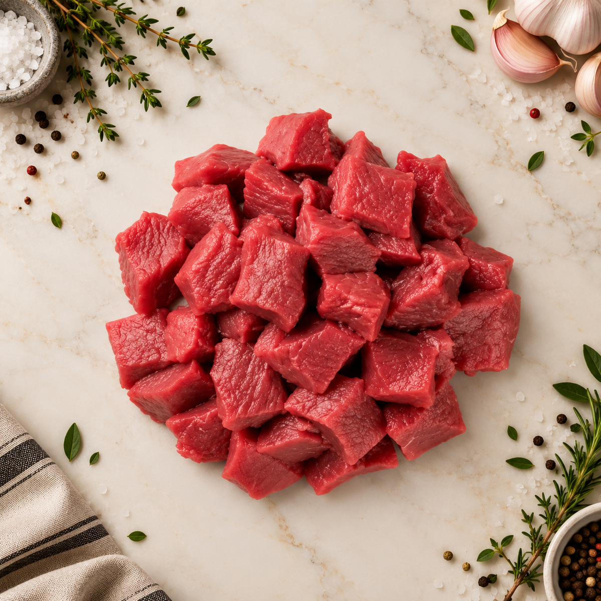 DICED BEEF - 3KG