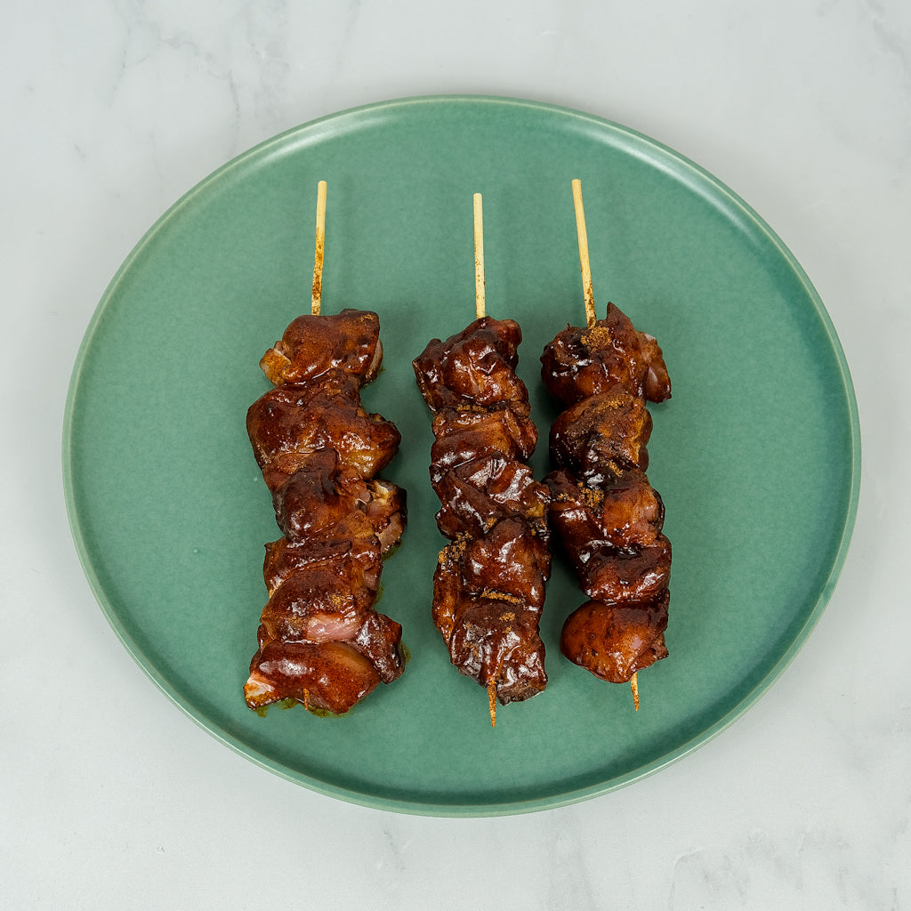 Honey Soy Chicken Skewer. Berties Butcher.