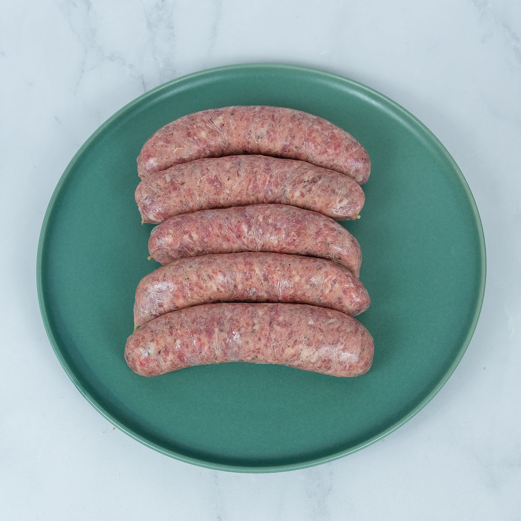 Pork & Pepper Sausage. Berties Butcher.